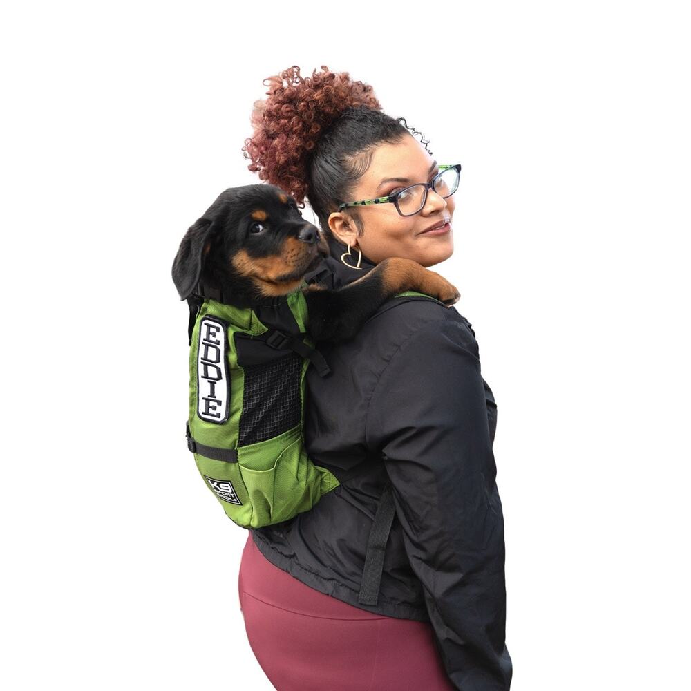 K9 sports sack TRAINER | PUPPY & SMALL DOG CARRIER green black small - Picture 4 of 13